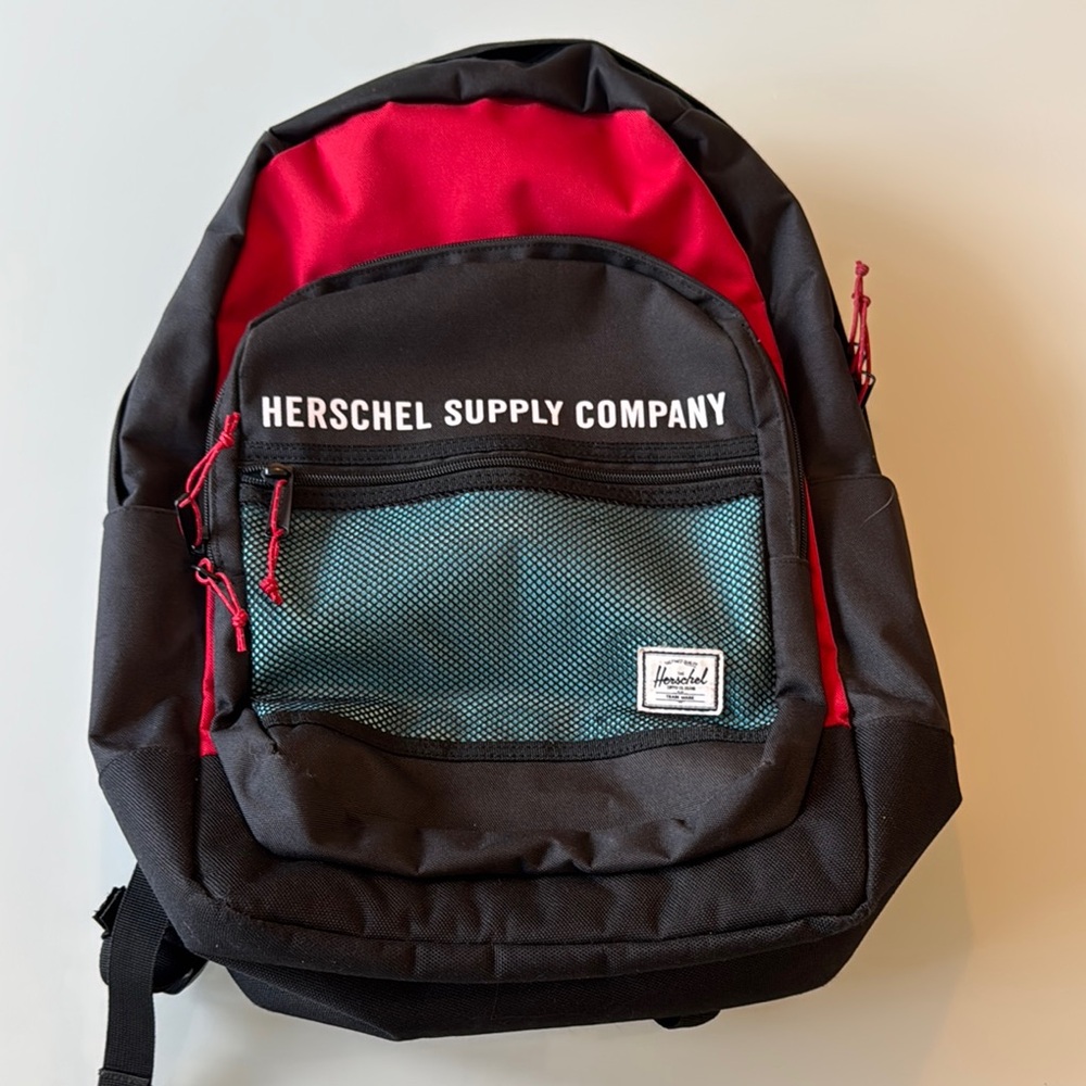 Herschel Supply Company Red, Blue and Black Backpack